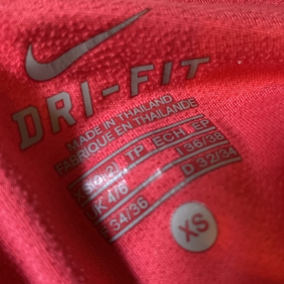 Nike Tops - Nike Dri-FIT XS Top in Bold Red